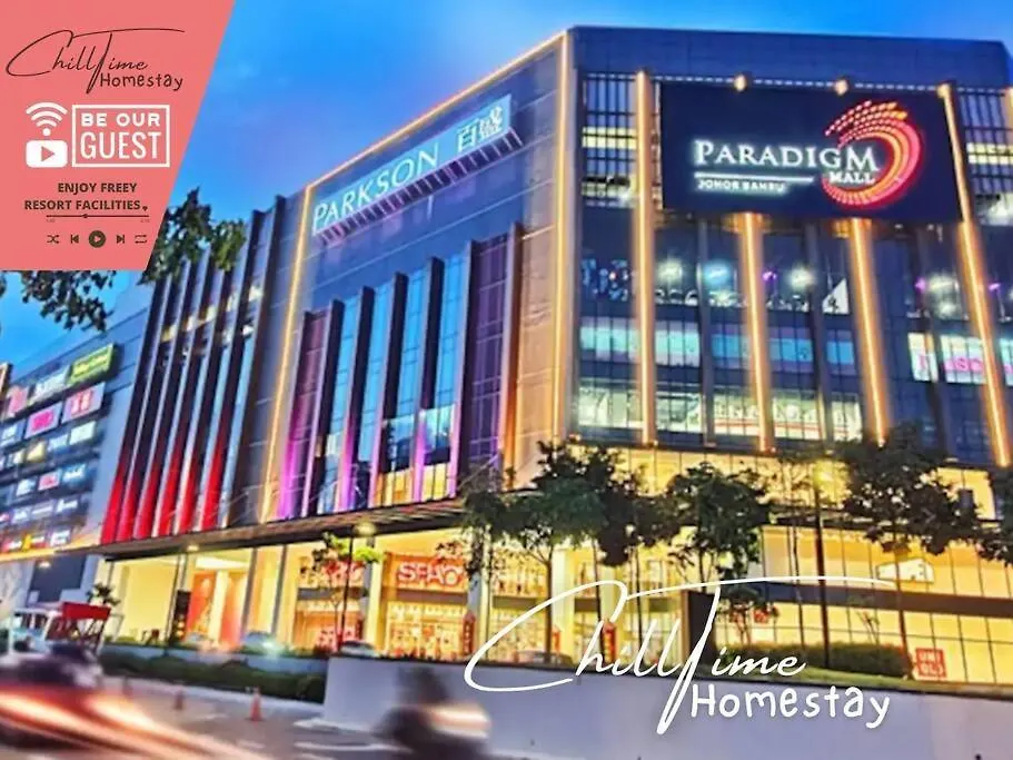 아파트 Paradigm Residence Superview X2Netflix 5G By Chilltime Homestay 조호르 바루